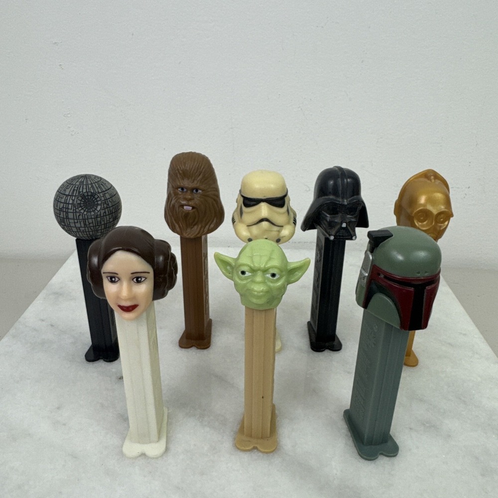 Star Wars Collection Pez Dispensers Lot Of 8